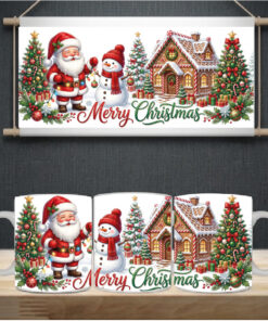 Sublimation sheet - Mug wrap 11oz - 102 Santa