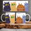 Sublimation sheet - Mug wrap 11oz - 083 Cats