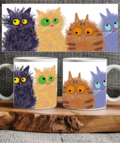 Sublimation sheet - Mug wrap 11oz - 083 Cats