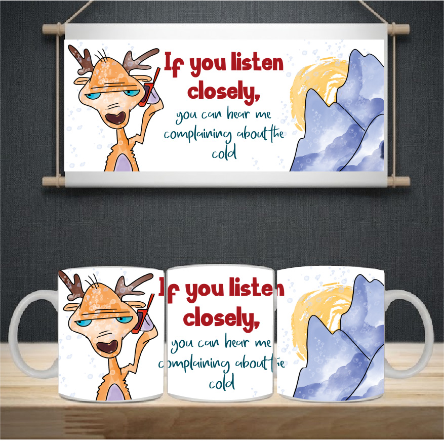 Sublimation sheet - Mug wrap 11oz - 087 Reindeer