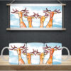 Sublimation sheet - Mug wrap 11oz - 088 Reindeer
