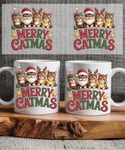 Sublimation sheet - Mug wrap 11oz - 095 Catmas
