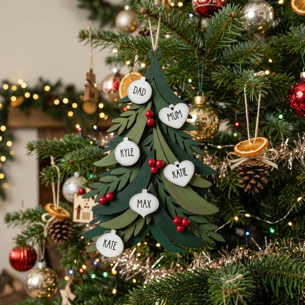 Berry Tree Personalised Bauble - Image 3