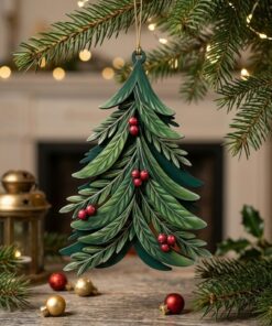 Alternative view of Berry Tree Personalised Bauble
