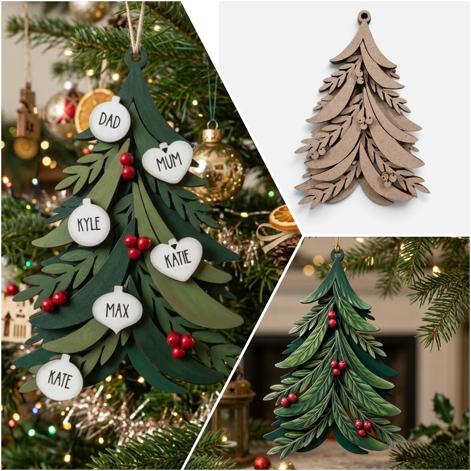 Berry Tree Personalised Bauble