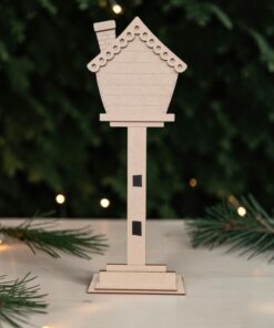 Tall Birdhouse Interchangeable / advent - Candy Reindeer - Image 6