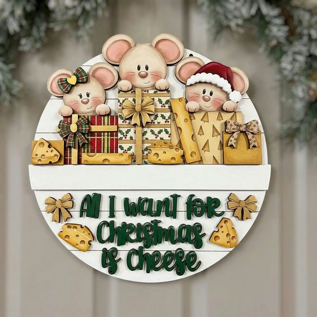 Flag & Circle Interchangeable - Mouse and Presents - Image 2