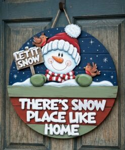 Flag & Circle Interchangeable - Let it Snow