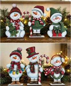 Happy Snowmen on bases
