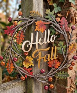 Hello Fall Twiggy Wreath