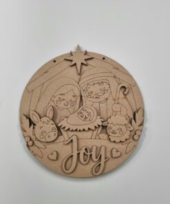 Joy with Donkey 23cm round