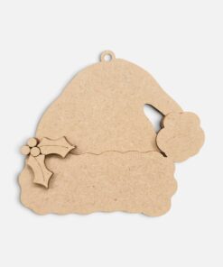 Santa hat layered bauble - personalisable - Image 3