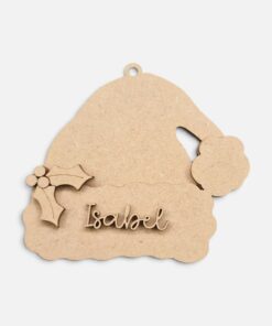 Santa hat layered bauble - personalisable - Image 2