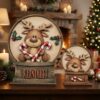 Snowglobe Interchangeable - Candy Reindeer