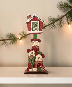 Tall Birdhouse Interchangeable / advent - Mouse & Presents
