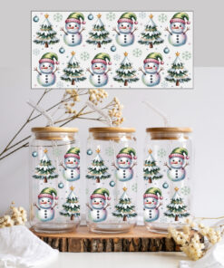 UV DTF – WRP 209 - Snowmen in forest